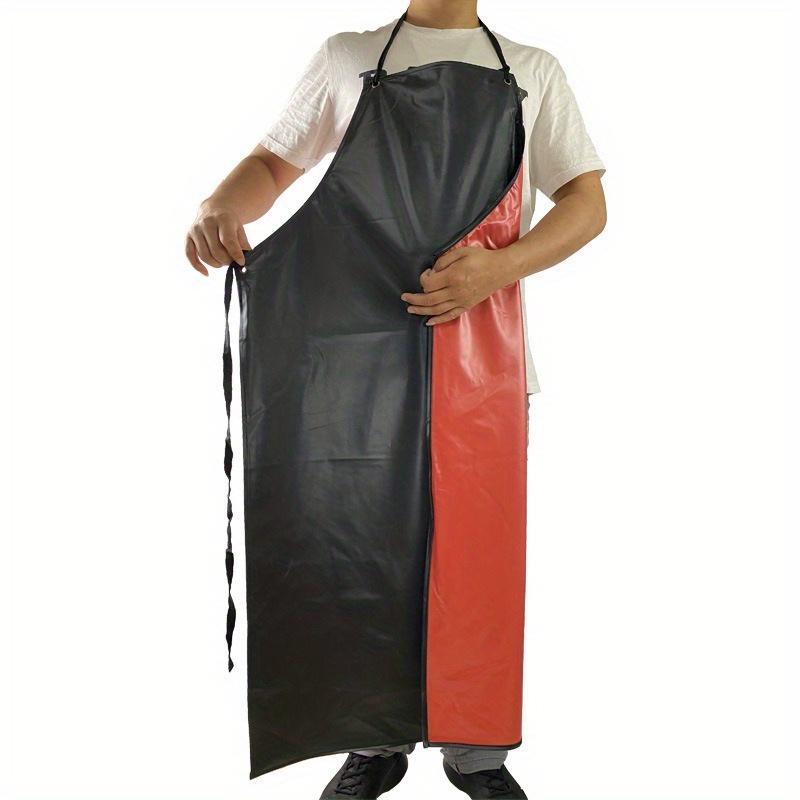 PVC Waterproof Apron Oil Resistant Heavy Duty with Sleeves Acid&Alkali Proof Industrial Workwear Set Durable Kitchen Protective 77X105cm чорний
PVC Waterproof Apron Oil Resistant Heavy Duty with Sleeves Acid&Alkali Proof Industrial Workwear Set Durable Kitchen Protective 77X105cm чорний