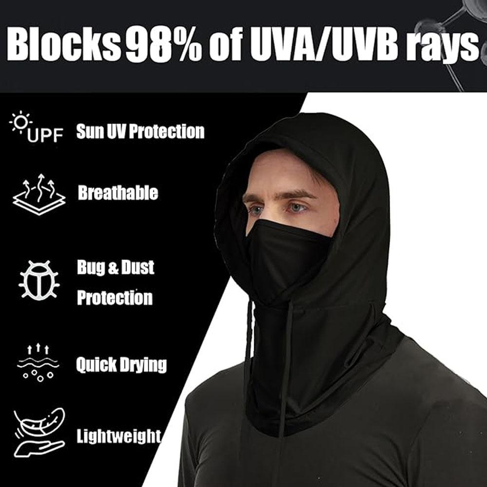 Cooling Balaclava Mask Summer Balaclava Sun UV Protection Hood Breathable Full Head Mask Face Cover for Men Women чорний
Cooling Balaclava Mask Summer Balaclava Sun UV Protection Hood Breathable Full Head Mask Face Cover for Men Women чорний