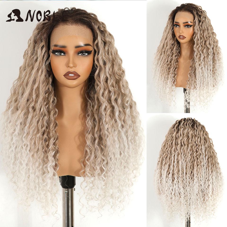 Noble 13x6 Lace Front Wig Synthetic 26 Inch Long Curly ombre blonde Wigs For Women Ombre Lace Front Wig Synthetic Lace Front Wig (as the picture,180%&26inches&13*6)
Noble 13x6 Lace Front Wig Synthetic 26 Inch Long Curly ombre blonde Wigs For Women Ombre Lace Front Wig Synthetic Lace Front Wig (as the picture,180%&26inches&13*6)