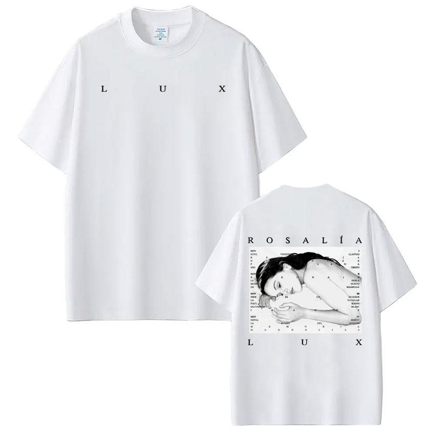Singer Rosalía LUX Ablum Graphic Tshirt Men Women Fashion T Shirt Casual Cotton Hiphop Retro Oversized Tshirts Streetwear S
Singer Rosalía LUX Ablum Graphic Tshirt Men Women Fashion T Shirt Casual Cotton Hiphop Retro Oversized Tshirts Streetwear S