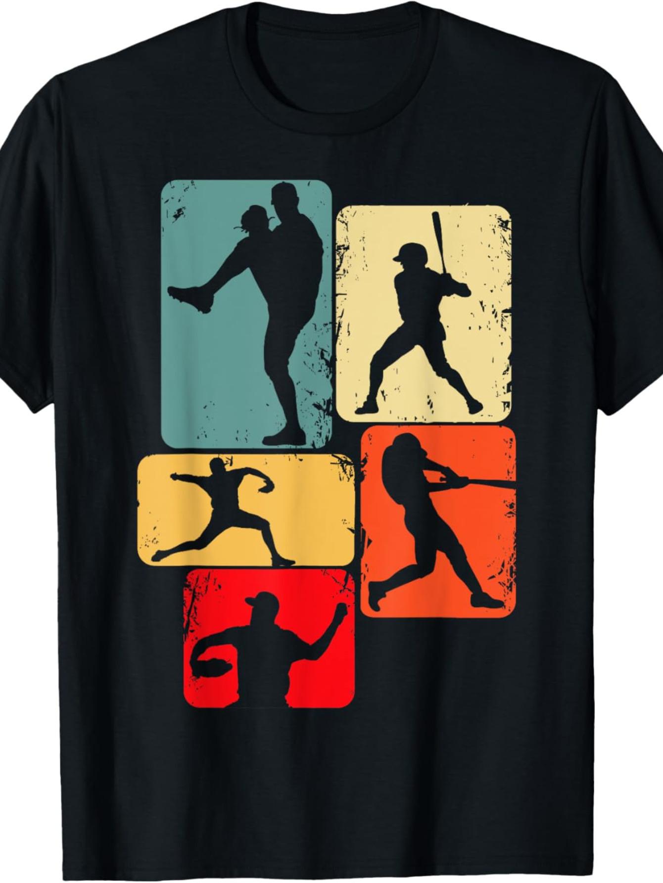 Retro Baseball Graphic T-shirt- 100% Cotton S
Retro Baseball Graphic T-shirt- 100% Cotton S