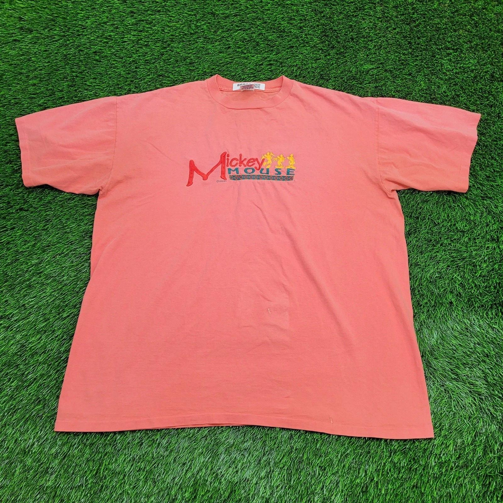Vintage 80s Disney Mickey-Mouse Shirt XL 26x29 Salmon-Pink 3XL
Vintage 80s Disney Mickey-Mouse Shirt XL 26x29 Salmon-Pink 3XL