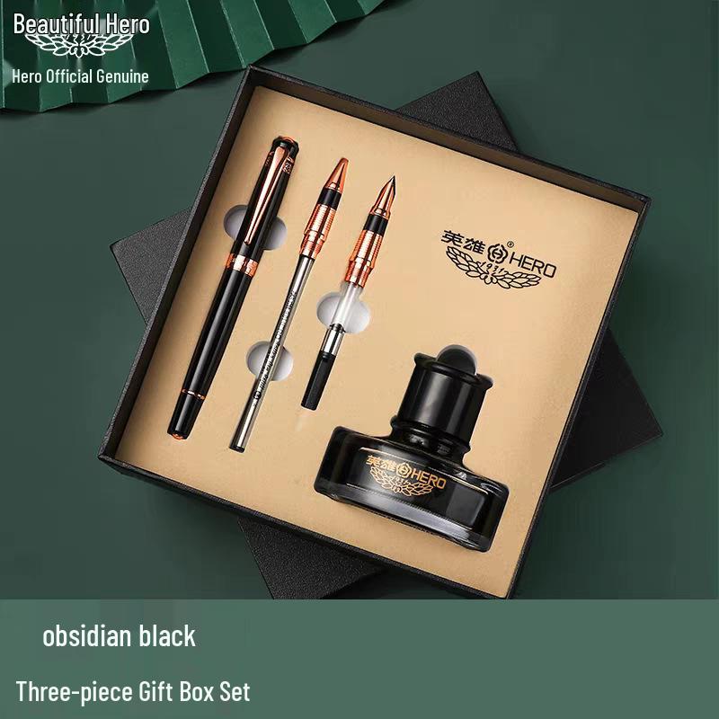 Hero 849 Multi-Purpose Calligraphy Gift Set: High-Grade Fountain Pen for Business, Office, and Writing Practice, Ideal for Men and Women. 0.5mm
Hero 849 Multi-Purpose Calligraphy Gift Set: High-Grade Fountain Pen for Business, Office, and Writing Practice, Ideal for Men and Women. 0.5mm