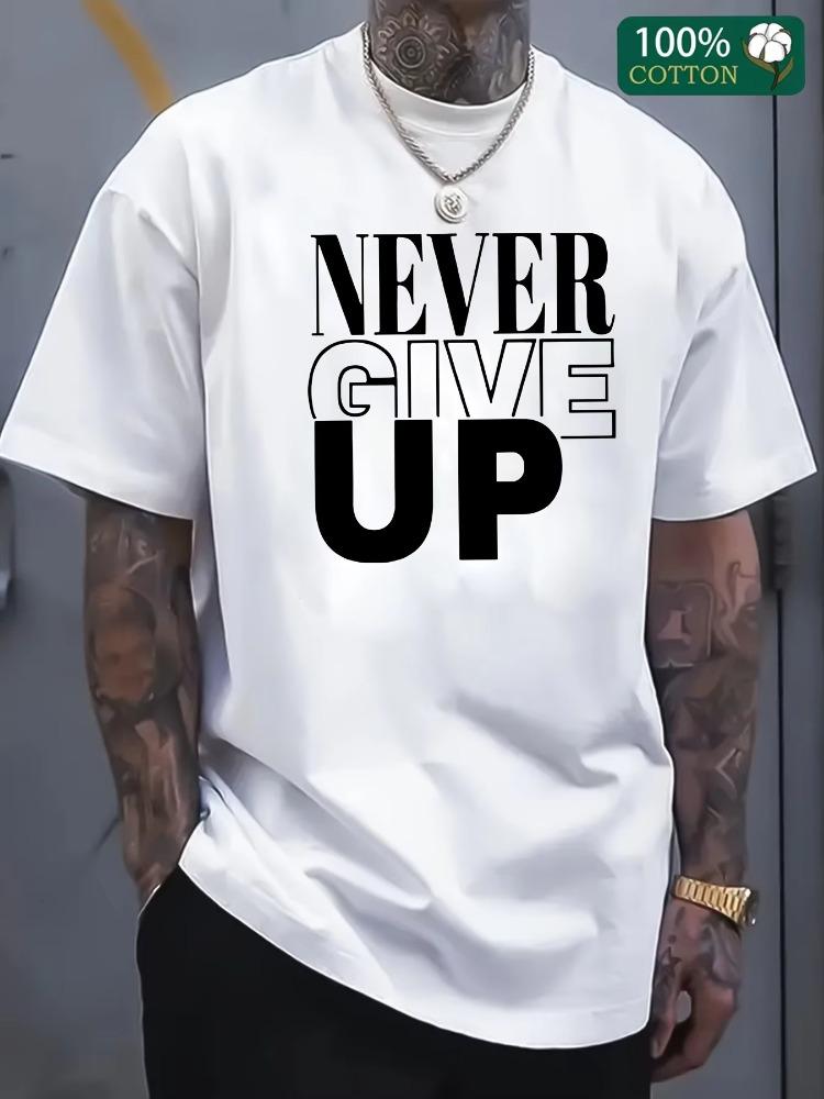 Men s Summer 100 Cotton Fashionable Casual Sports Loose Never Give Up Letter Printed Round Neck Short Sleeved T-shirt Top S разноцветный
Men s Summer 100 Cotton Fashionable Casual Sports Loose Never Give Up Letter Printed Round Neck Short Sleeved T-shirt Top S разноцветный