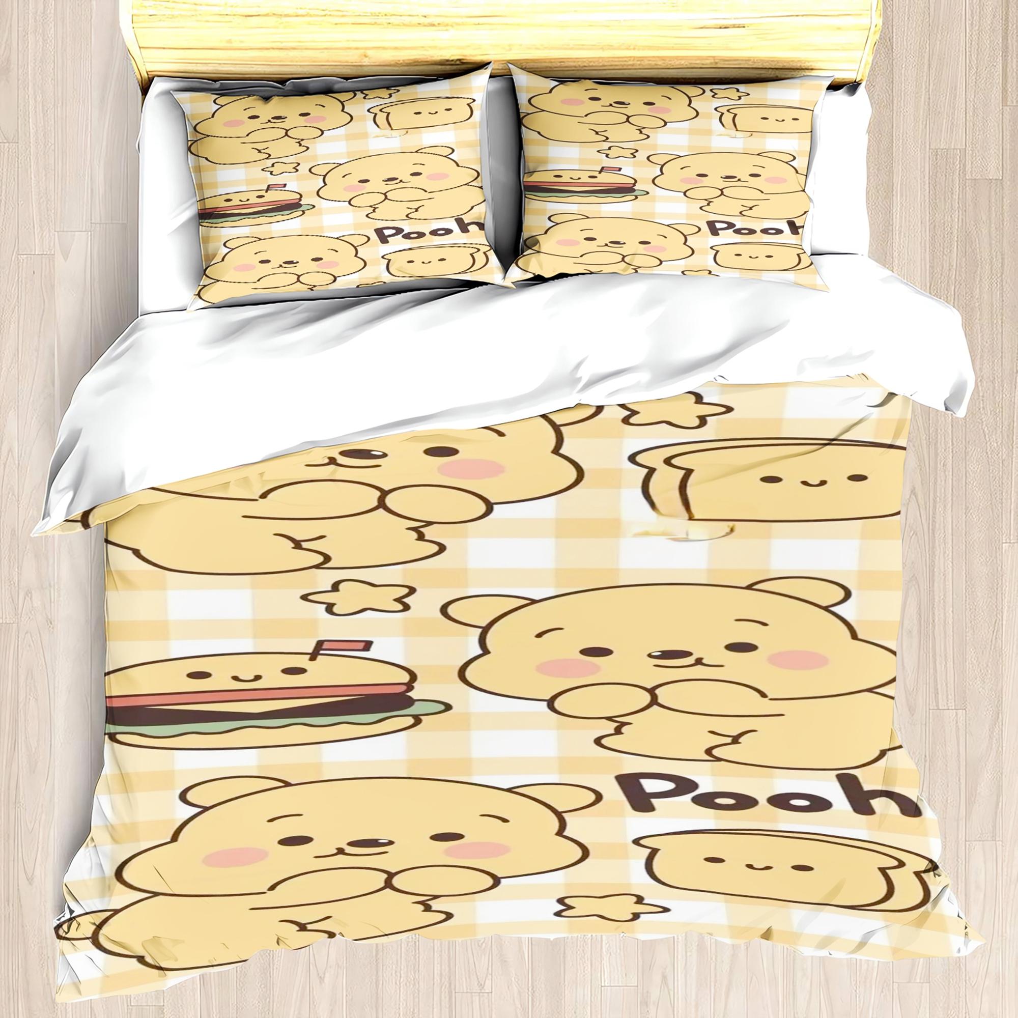 MINISO Winnie the Pooh Duvet Cover Set Comforter Bedding 3d Children S Bedding Set 3-Piece 1 Quilt Cover King Size 220*240cm 3pcs
MINISO Winnie the Pooh Duvet Cover Set Comforter Bedding 3d Children S Bedding Set 3-Piece 1 Quilt Cover King Size 220*240cm 3pcs