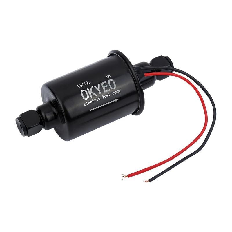 OKYEO Low Pressure Electric Fuel Pump 12V Gas Diesel Inline pump 5-9PSI HEP-02A E8012S
OKYEO Low Pressure Electric Fuel Pump 12V Gas Diesel Inline pump 5-9PSI HEP-02A E8012S