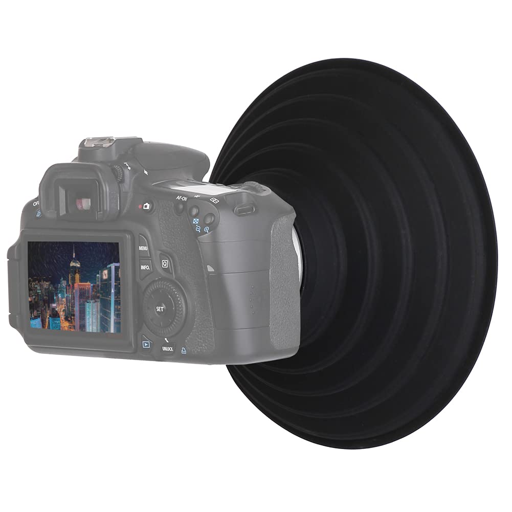 Lens Hood for Night Scene Compatible with Lenses with Outer Diameter of Lens Foldable Lens for Panasonic Camera Lenses Photography, 50mm-70mm, Hood,
Lens Hood for Night Scene Compatible with Lenses with Outer Diameter of Lens Foldable Lens for Panasonic Camera Lenses Photography, 50mm-70mm, Hood,