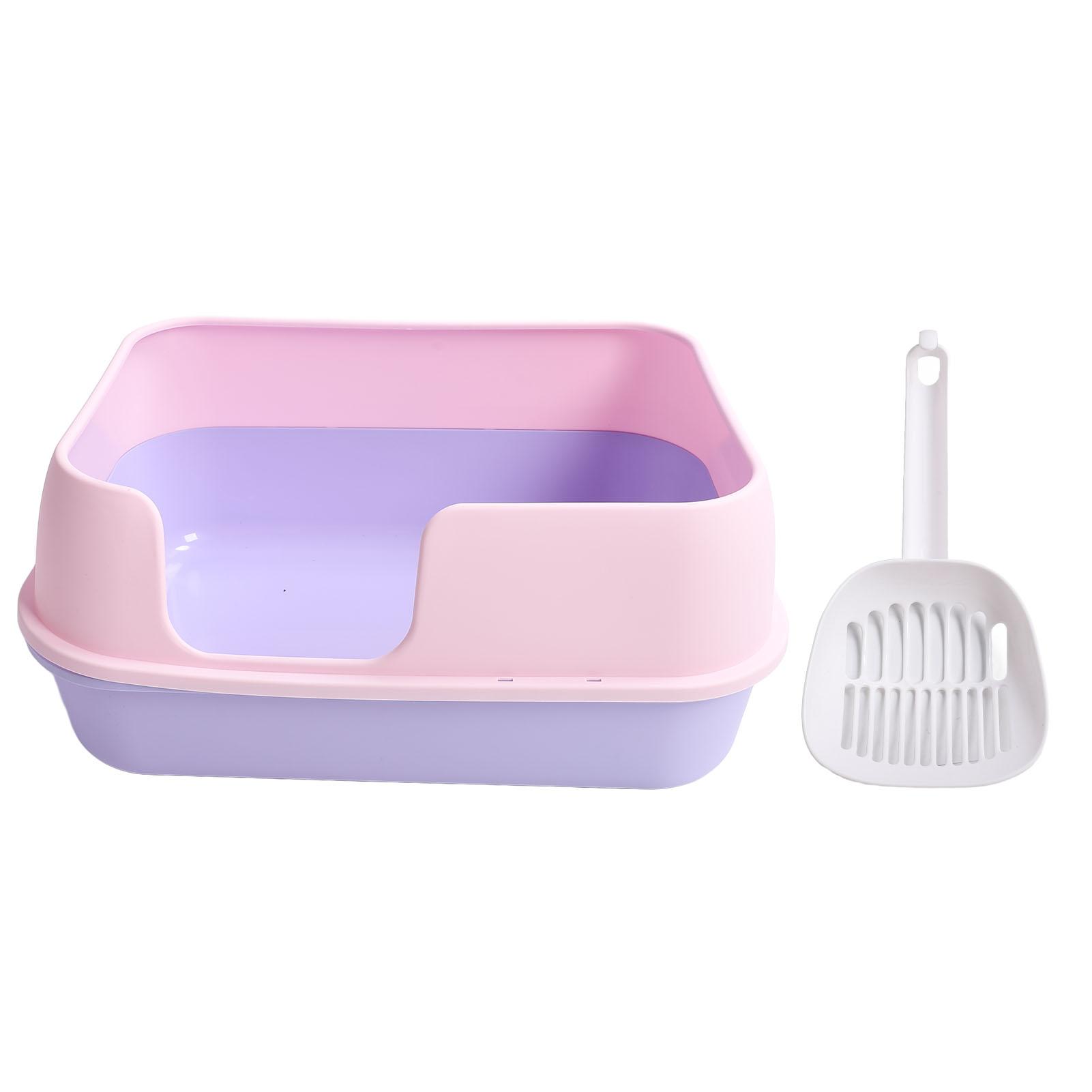 Cat Litter Box Extra Large Semi Enclosed Splash Proof Safe Removable Kitty Litter Pan with Scoop розовый
Cat Litter Box Extra Large Semi Enclosed Splash Proof Safe Removable Kitty Litter Pan with Scoop розовый