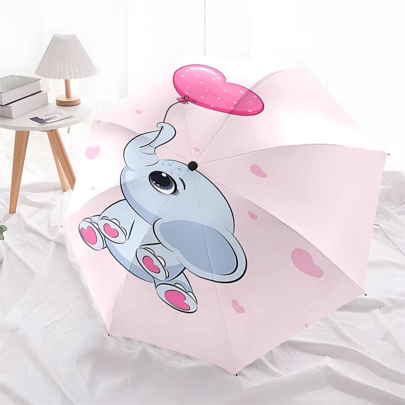 Adorable Elephant Heart Balloon Design Automatic Opening/Closing Umbrella 8 Bone Iron Frame, Portable Folding Design for Outdoor Use, Perfec
Adorable Elephant Heart Balloon Design Automatic Opening/Closing Umbrella 8 Bone Iron Frame, Portable Folding Design for Outdoor Use, Perfec