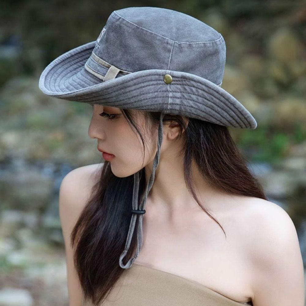 Хлопковая шляпа-ведро с защитой от ультрафиолета, пляжная кепка, летняя панама, мужская и женская шляпа