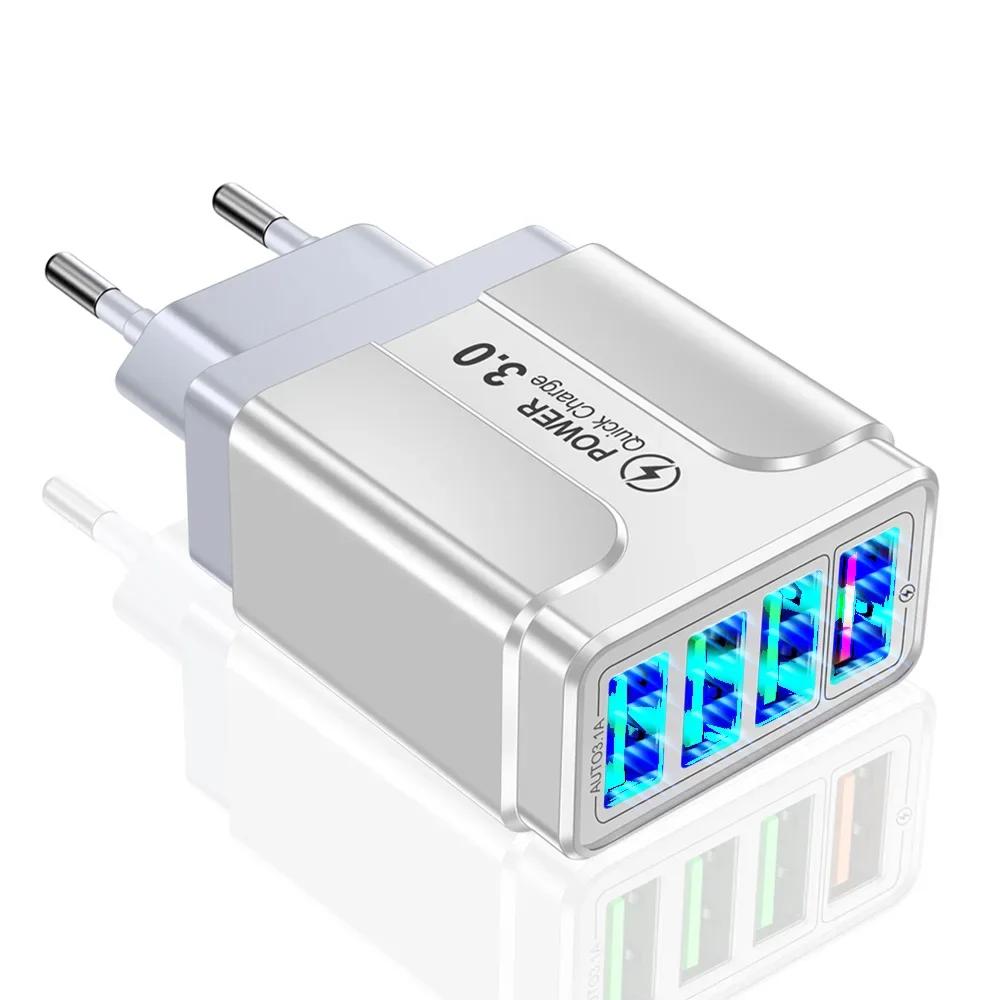 1PC 5.1A USB Charger Quick Charge 4 Port QC 3.0 Wall Charger Adapter For iPhone 14 13 Samsung Xiaomi USB Charger Fast Charging EU-white
1PC 5.1A USB Charger Quick Charge 4 Port QC 3.0 Wall Charger Adapter For iPhone 14 13 Samsung Xiaomi USB Charger Fast Charging EU-white