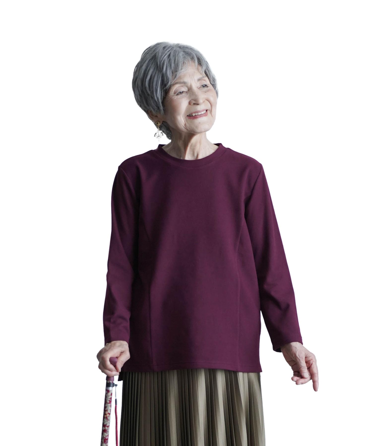 YOSOIKI Warm Brushed Sleek Paneled Longer Round Neck Size Senior Fashion for Women in Their and 80s Dryer-Safe, Fleece, Design, Back, Top, Burgundy,
YOSOIKI Warm Brushed Sleek Paneled Longer Round Neck Size Senior Fashion for Women in Their and 80s Dryer-Safe, Fleece, Design, Back, Top, Burgundy,