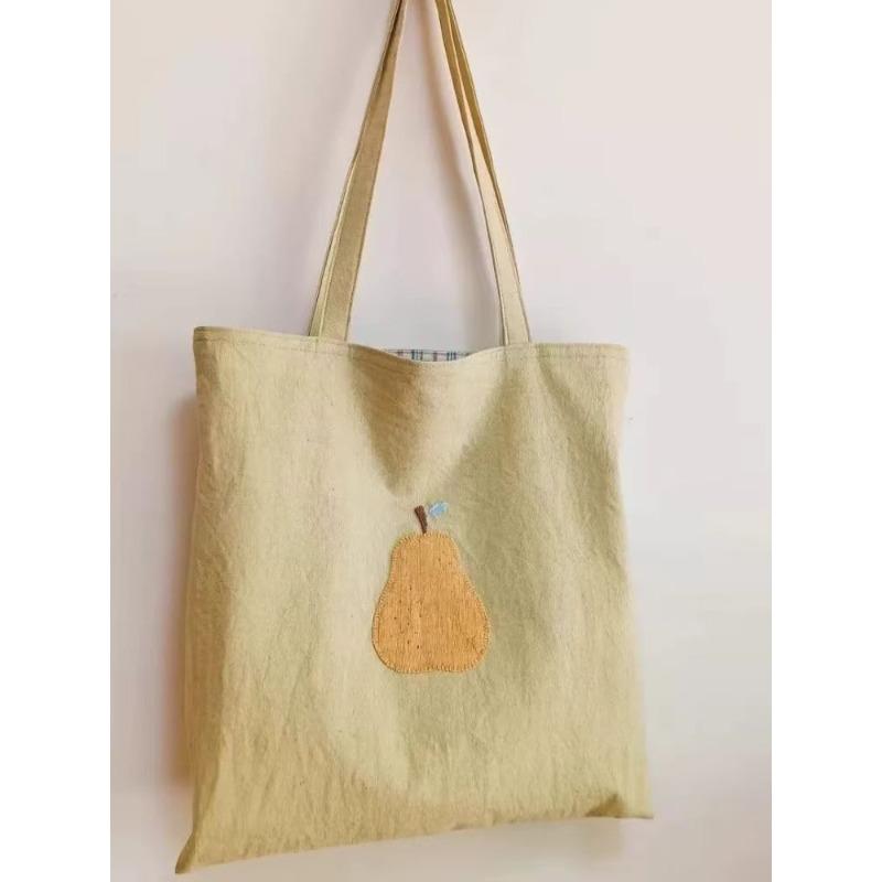 New niche design pear canvas bag small fresh casual versatile Mori student shoulder bag handbag
New niche design pear canvas bag small fresh casual versatile Mori student shoulder bag handbag
