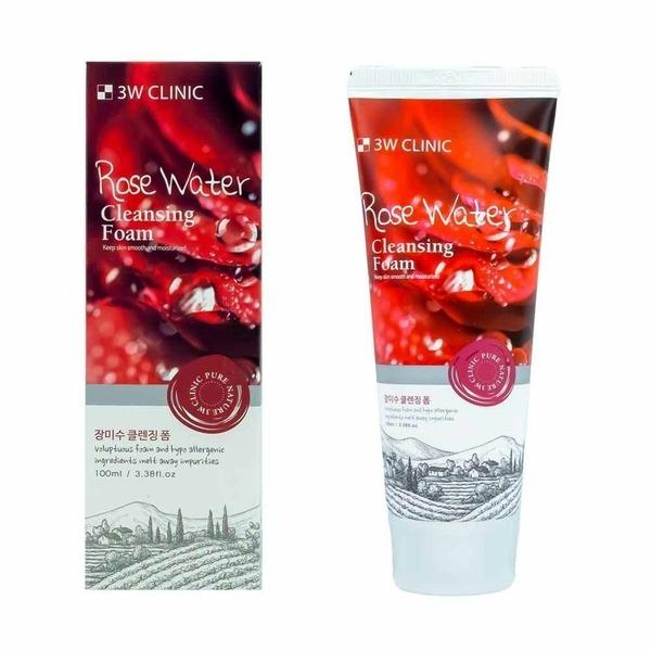 3W Clinic Rose Water Cleansing Foam 100ml Low-irritation Cleanser 620 (WAD13D3)
3W Clinic Rose Water Cleansing Foam 100ml Low-irritation Cleanser 620 (WAD13D3)