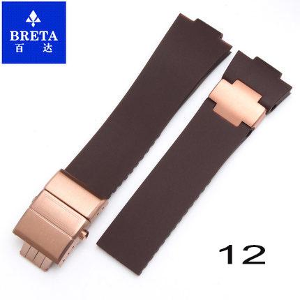 BRETA 25*12мм Водонепроникний Силіконовий Гумовий ремінець Чорний Коричневий Синій Ремінець для годинника для Ulysse Nardin Marine Diver 12mm
BRETA 25*12мм Водонепроникний Силіконовий Гумовий ремінець Чорний Коричневий Синій Ремінець для годинника для Ulysse Nardin Marine Diver 12mm