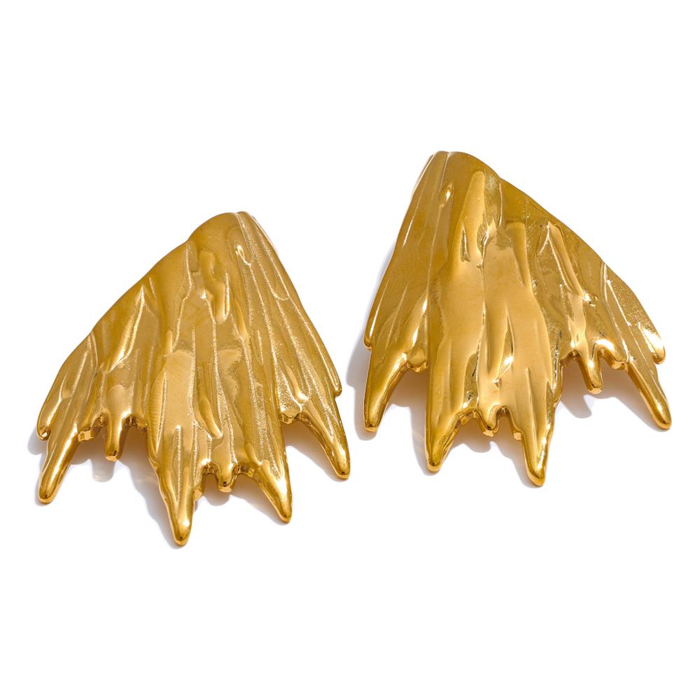 Yhpup Stainless Steel Geometric Triangle Creativity Big Stud Earrings for Women Gold Color Waterproof Statement Jewelry
Yhpup Stainless Steel Geometric Triangle Creativity Big Stud Earrings for Women Gold Color Waterproof Statement Jewelry