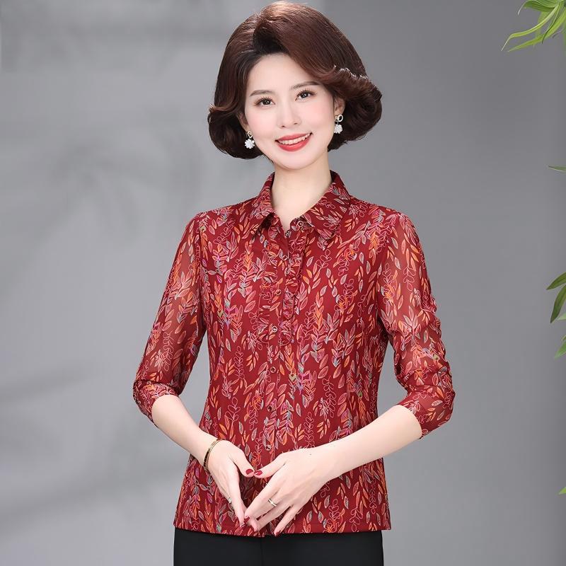 Spring and Autumn Slim-Fit Mesh Top for Middle-Aged Women 2XL
Spring and Autumn Slim-Fit Mesh Top for Middle-Aged Women 2XL