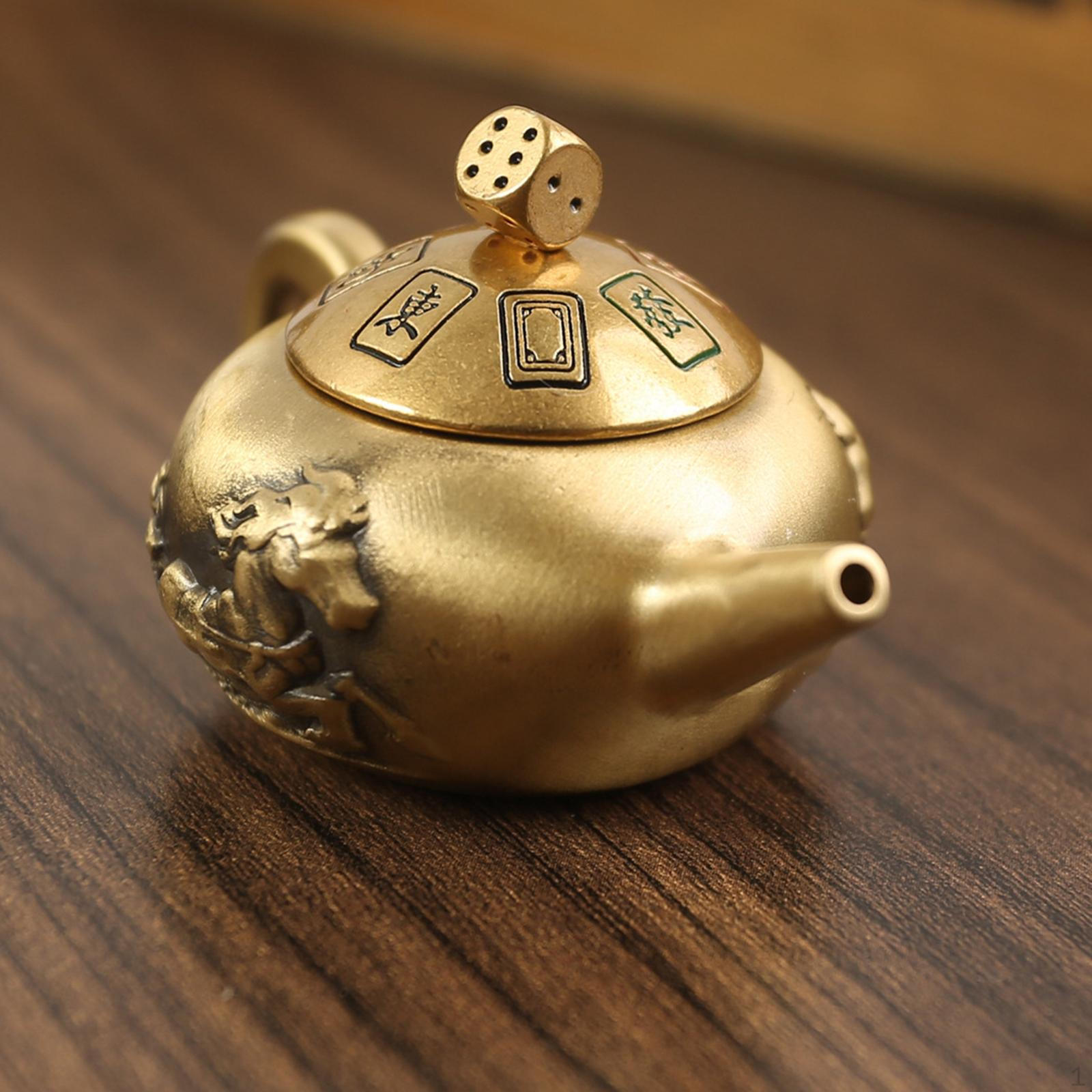 Brass Teapot Figurine Ornament Sculpture Artwork Crafts Collectible Statue for Living
Brass Teapot Figurine Ornament Sculpture Artwork Crafts Collectible Statue for Living