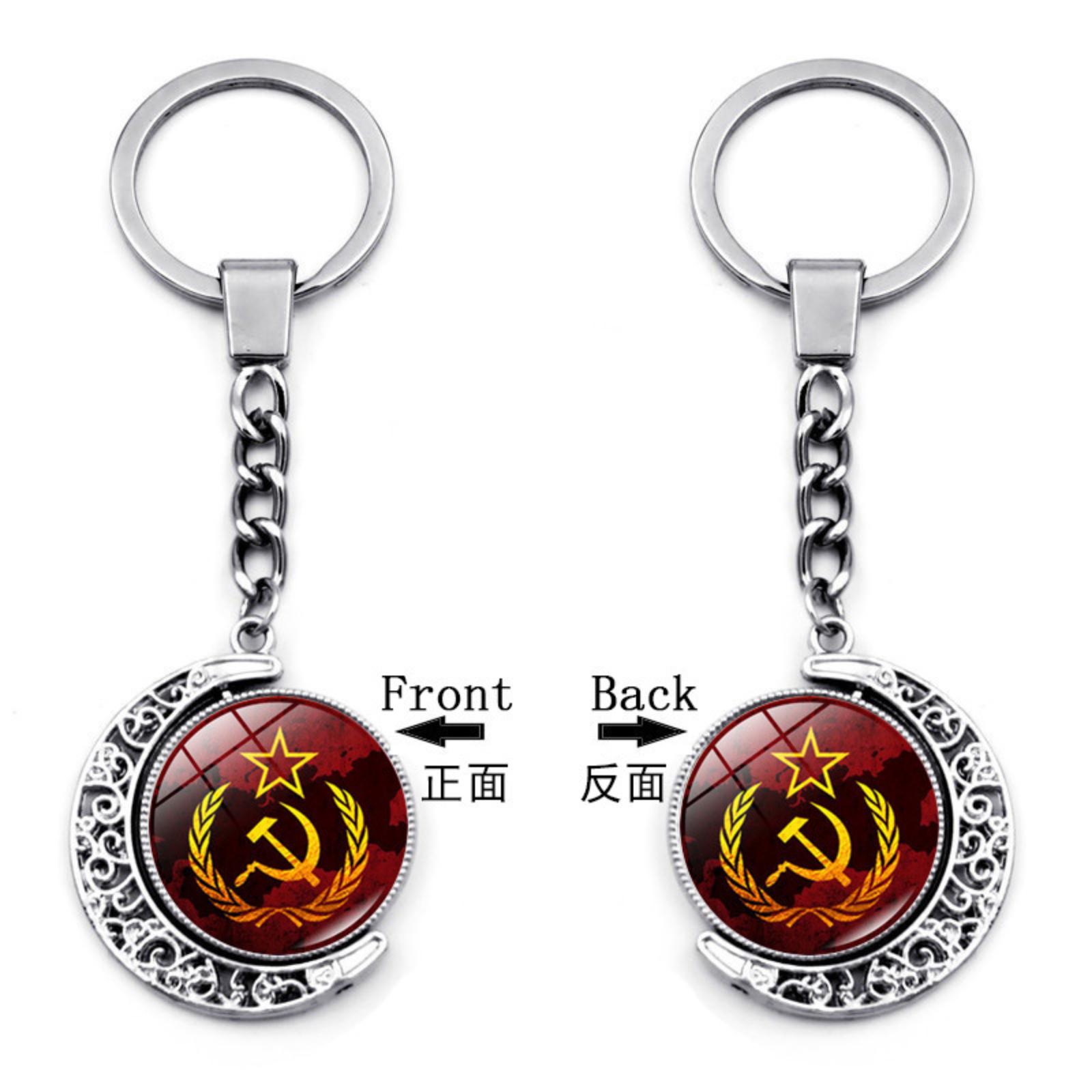 Pendant Keychain Bag Charm Double-sided Rotating Key Ring One Size
Pendant Keychain Bag Charm Double-sided Rotating Key Ring One Size