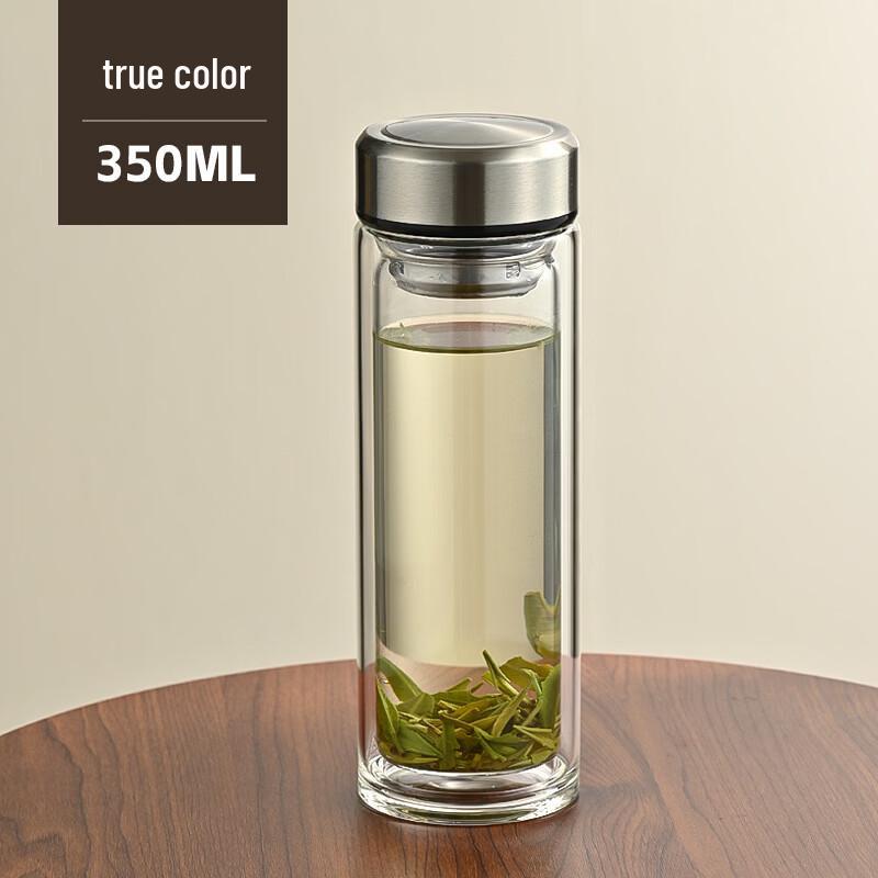 Double-Wall Borosilicate Glass Tea Bottle with Infuser
Double-Wall Borosilicate Glass Tea Bottle with Infuser