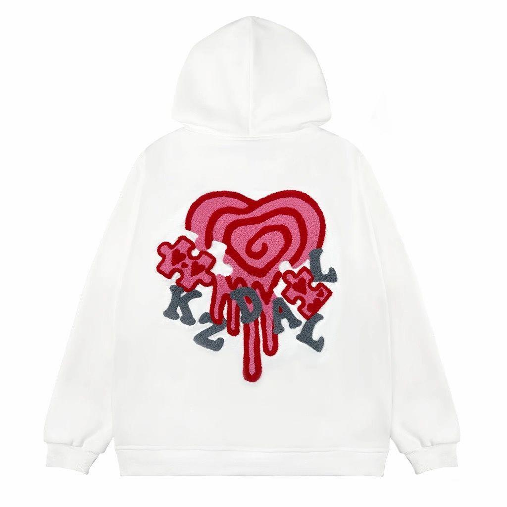 Men s Casual White Heart Patch Embroidered Hoodie - Autumn/Winter Loose Fit XL
Men s Casual White Heart Patch Embroidered Hoodie - Autumn/Winter Loose Fit XL