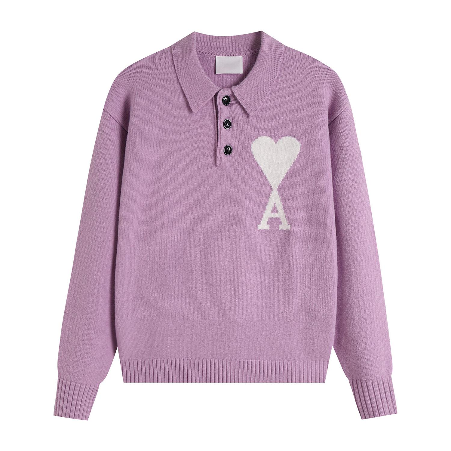 Unisex Polo Collar Knit Sweater Multi Colors with Heart & A Embroidery Casual Button Pullover for Men Women XL
Unisex Polo Collar Knit Sweater Multi Colors with Heart & A Embroidery Casual Button Pullover for Men Women XL