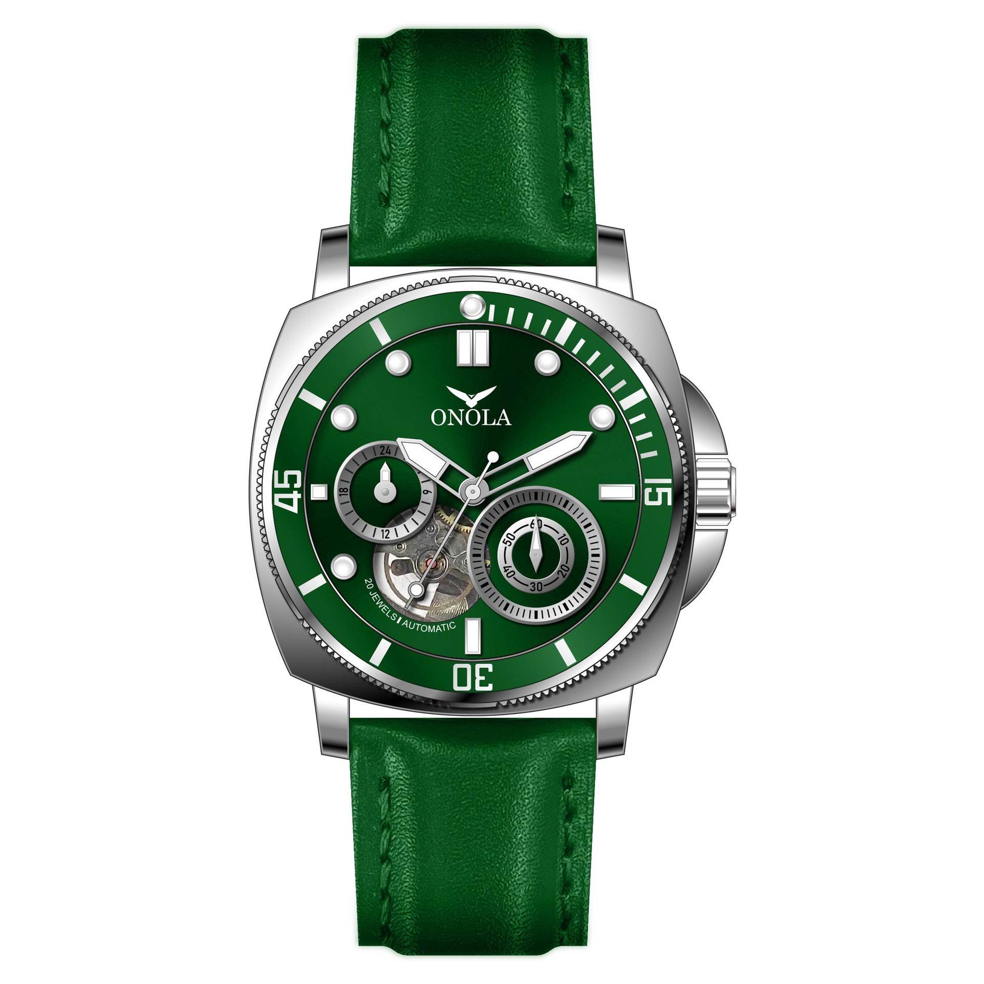 MultiColor Automatic Skeleton Watch Square Dial Waterproof Mechanical Wristwatch Leather Strap Leather strap зелений
MultiColor Automatic Skeleton Watch Square Dial Waterproof Mechanical Wristwatch Leather Strap Leather strap зелений