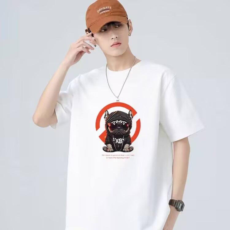 Мужские футболки, летние новые универсальные рубашки с круглым вырезом, широкая версия футболки с принтом щенка, мужские повседневные рубашки с короткими рукавами 5XL белый
Мужские футболки, летние новые универсальные рубашки с круглым вырезом, широкая версия футболки с принтом щенка, мужские повседневные рубашки с короткими рукавами 5XL белый