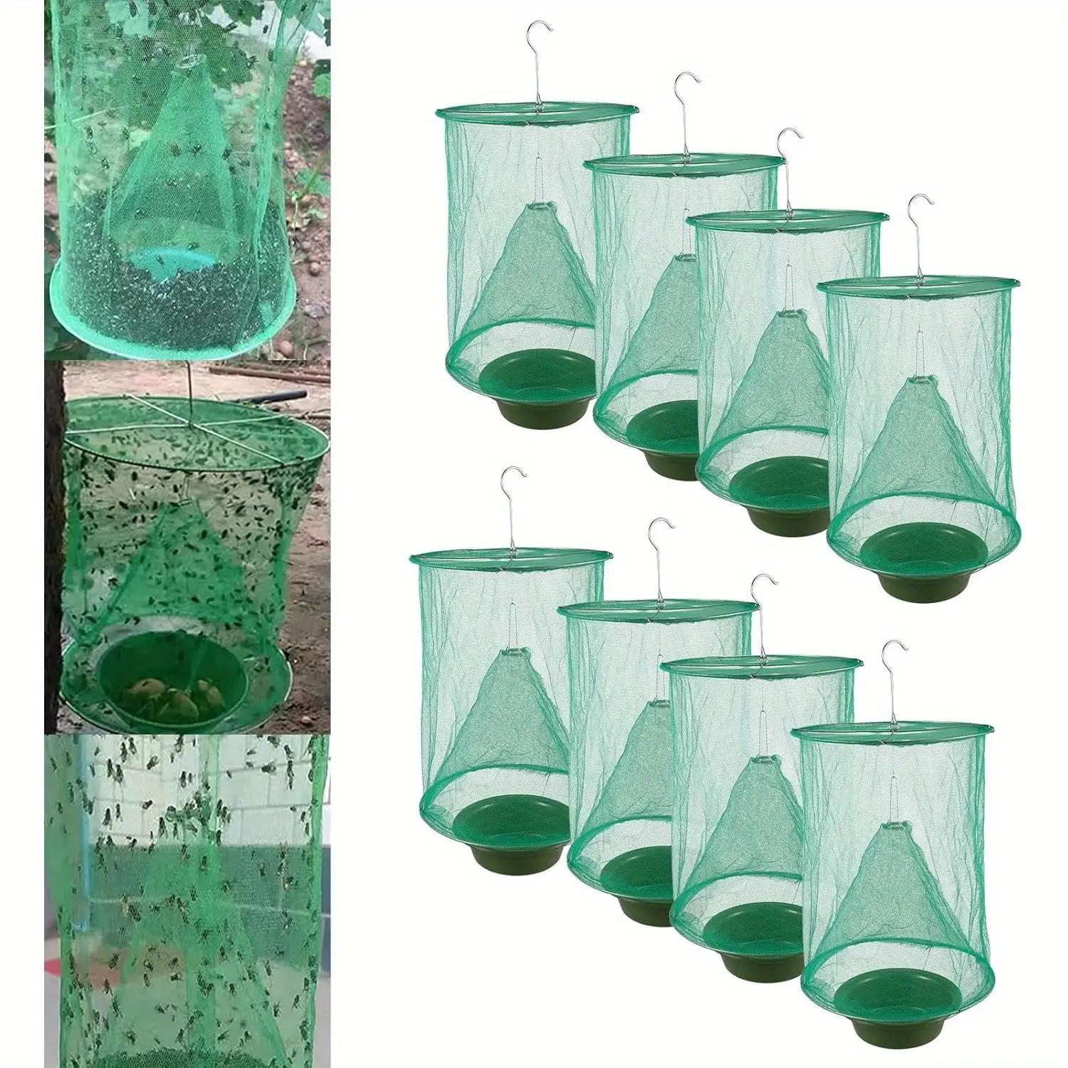 8 Pack Outdoor Fly Traps for Horses, Stable & Ranch - Reusable Hanging Fly Killer Cages with Mesh, No Batteries Needed, Insect C
8 Pack Outdoor Fly Traps for Horses, Stable & Ranch - Reusable Hanging Fly Killer Cages with Mesh, No Batteries Needed, Insect C