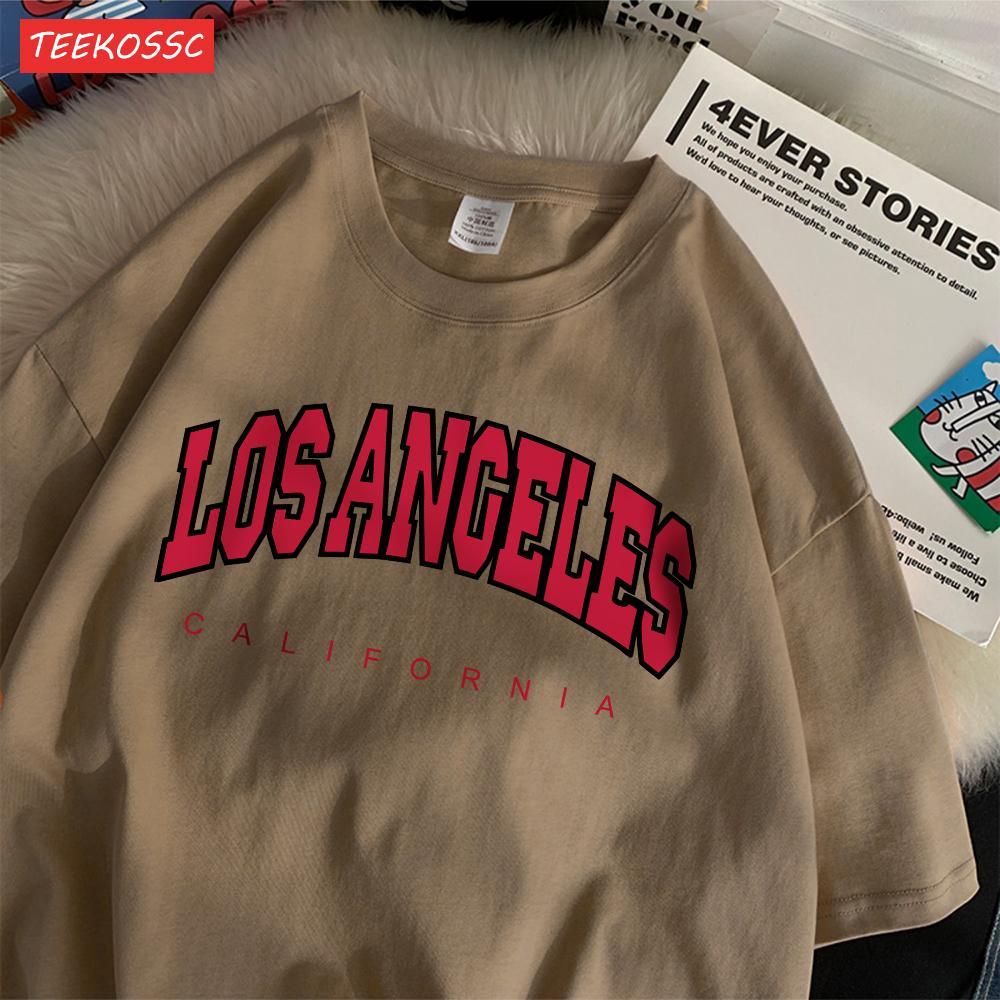 Casual Cotton Womens TShirts Los Angeles California Letter Printed Streetwear Soft ONeck Loose Summer Fashion Female Clothes S
Casual Cotton Womens TShirts Los Angeles California Letter Printed Streetwear Soft ONeck Loose Summer Fashion Female Clothes S