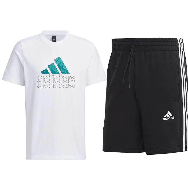 Adidas Удобный универсальный простой круглый вырез с коротким рукавом футболка и полосатые шорты на шнурке повседневный спортивный комплект JE3201+IC9435 XL
Adidas Удобный универсальный простой круглый вырез с коротким рукавом футболка и полосатые шорты на шнурке повседневный спортивный комплект JE3201+IC9435 XL