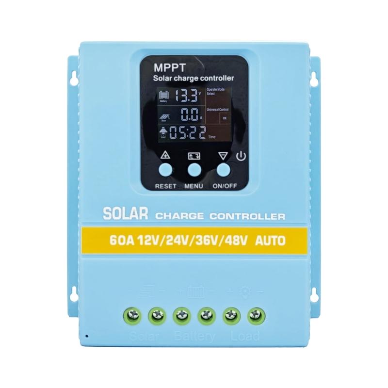 Solar Panel Regulator with LCD Display MPPT Solar Charge Controller for 12V/24V/36V/48V Power Systems Improved Control
Solar Panel Regulator with LCD Display MPPT Solar Charge Controller for 12V/24V/36V/48V Power Systems Improved Control