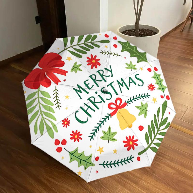 1pc Christmas Wreath Automatic Folding Umbrella - Portable Collapsible Design, 8-Rib Iron Frame, Casual Outdoor Accessory yy251215224
1pc Christmas Wreath Automatic Folding Umbrella - Portable Collapsible Design, 8-Rib Iron Frame, Casual Outdoor Accessory yy251215224