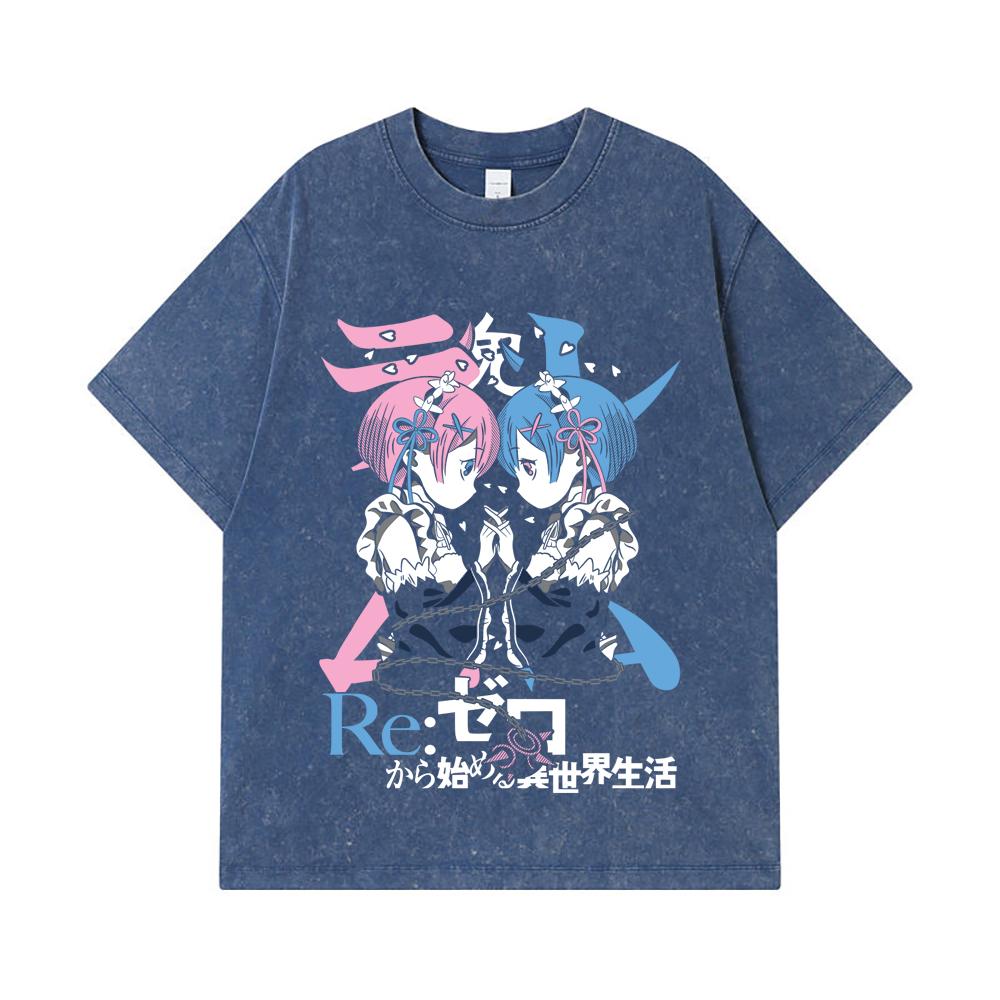 275 GSM Washed T-shirts 100% Cotton ReZero V1 Print Unisex Heavy Cotton T Shirt 2XL королівський синій колір
275 GSM Washed T-shirts 100% Cotton ReZero V1 Print Unisex Heavy Cotton T Shirt 2XL королівський синій колір