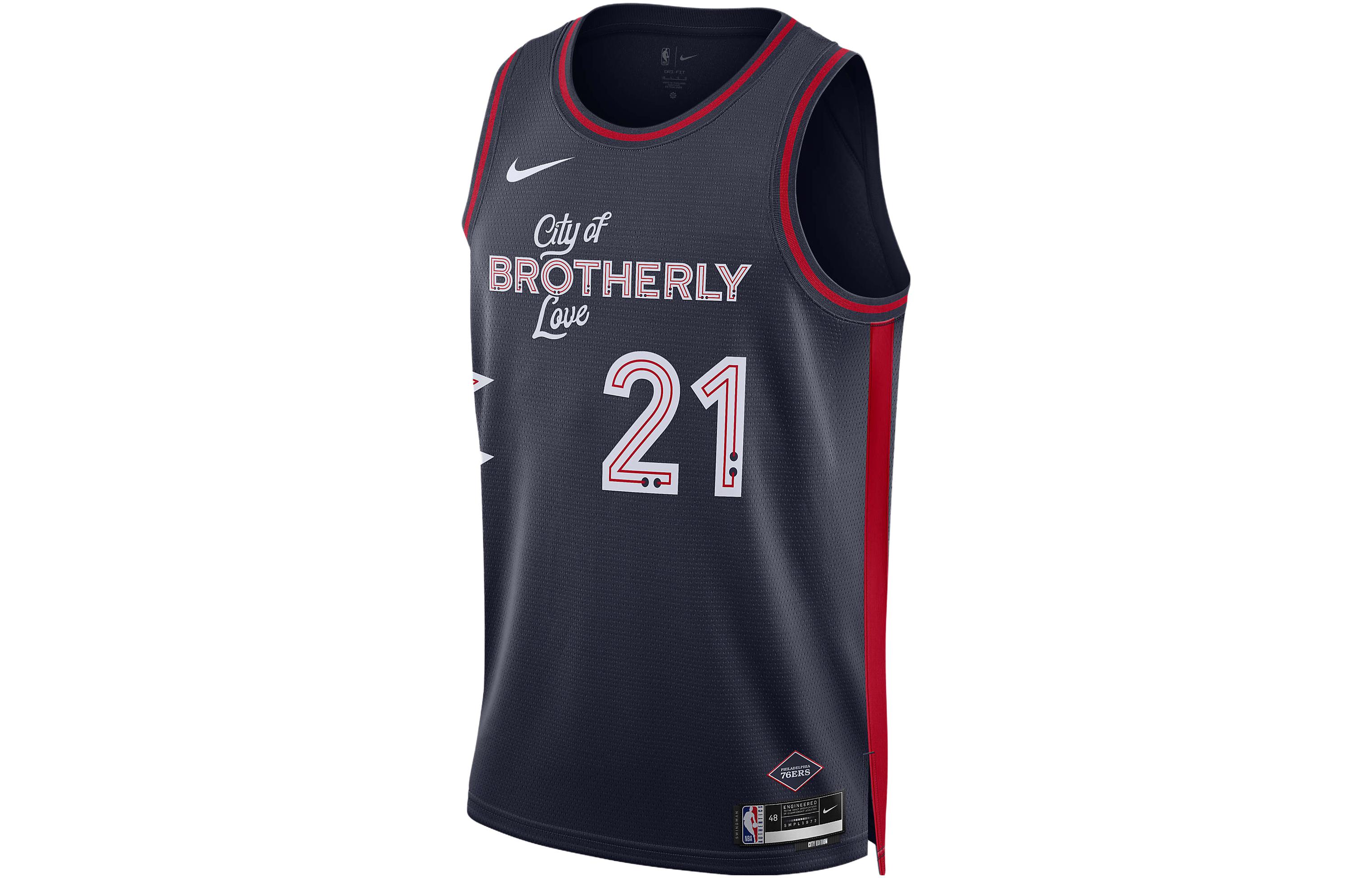 Nike Dri Fit Nba Swingman Joel Embiid Philadelphia 76Ers City Edition 2023/24 Jersey DX8515-420 XXL
Nike Dri Fit Nba Swingman Joel Embiid Philadelphia 76Ers City Edition 2023/24 Jersey DX8515-420 XXL