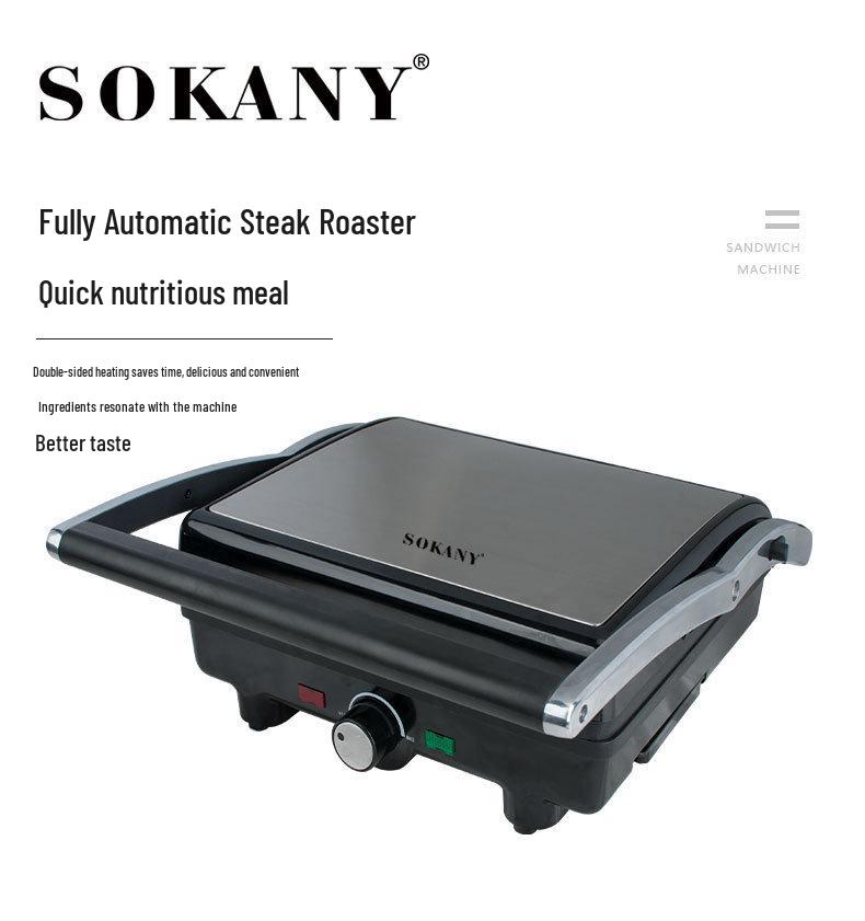 SOKANY Steak Grill & Panini Maker with Adjustable Temperature AU Plug чорний
SOKANY Steak Grill & Panini Maker with Adjustable Temperature AU Plug чорний