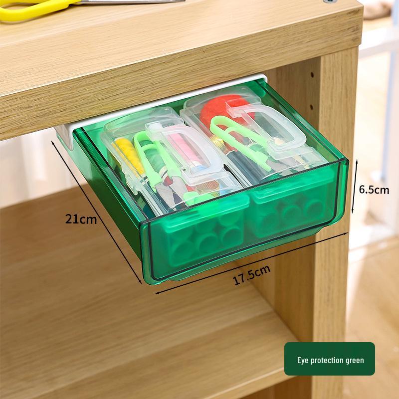 Under-Desk Adhesive Storage Box for Office and Dorm Stationery Bagged изумрудный/зелёный
Under-Desk Adhesive Storage Box for Office and Dorm Stationery Bagged изумрудный/зелёный