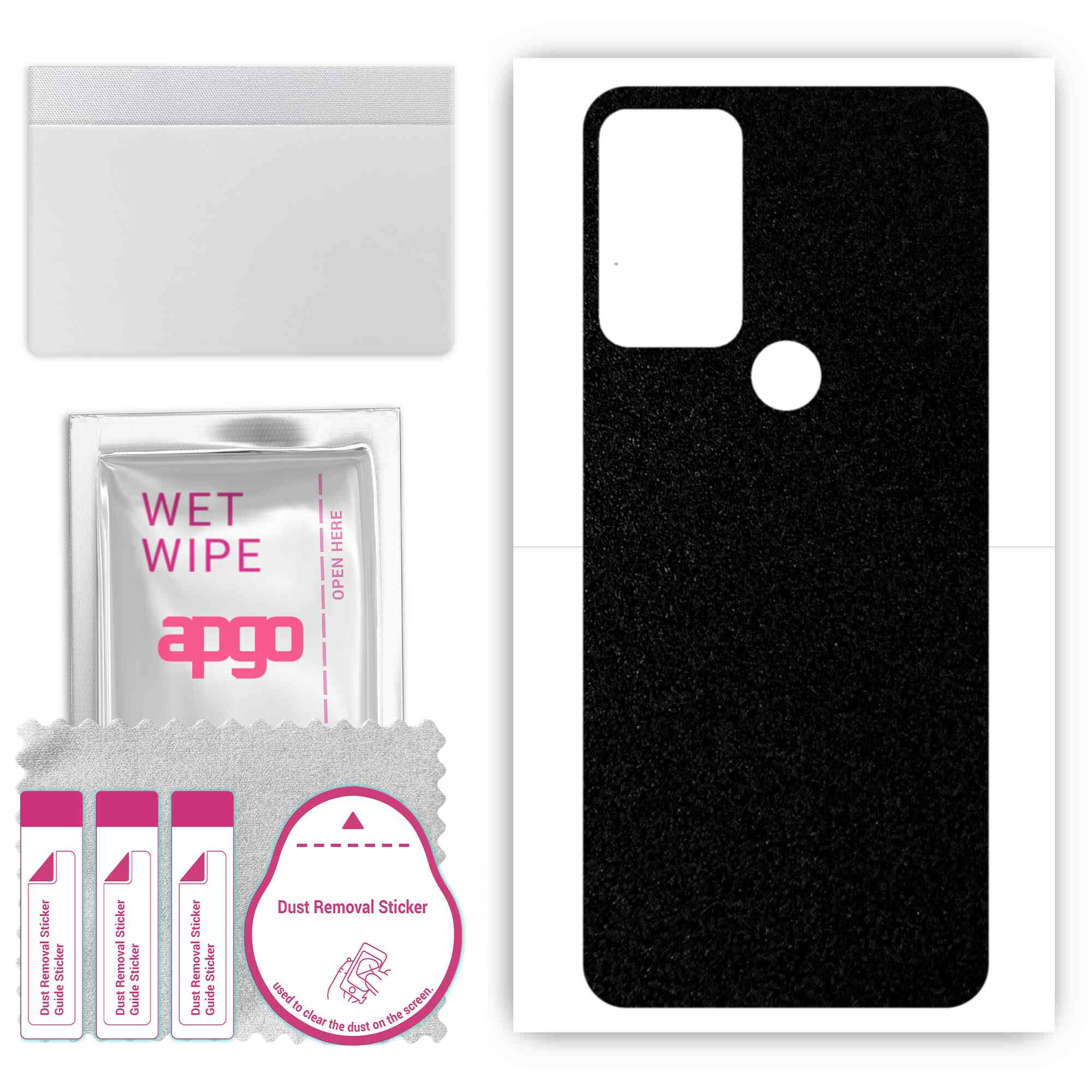 apgo Protective Skin Sticker for the back compatible with Alcatel 3H Plus, Wrap Film, Foil, Vinyl - Pattern Matte Black
apgo Protective Skin Sticker for the back compatible with Alcatel 3H Plus, Wrap Film, Foil, Vinyl - Pattern Matte Black