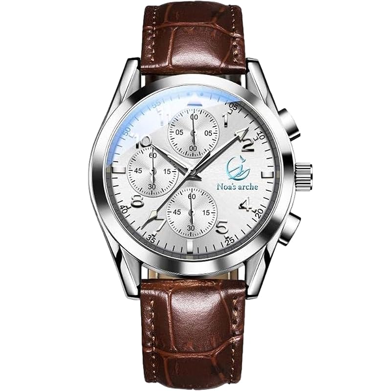Noa s arche watch men s business quartz arm clock stainless steel Easy-to-read dial night light waterproof male watch gift memorial (AR-N004 Silver x
Noa s arche watch men s business quartz arm clock stainless steel Easy-to-read dial night light waterproof male watch gift memorial (AR-N004 Silver x