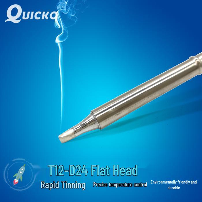 QUICKO T12 Soldering Iron Tip Set: White Light, Flat Head, Models D52/D24/DL32/D16 D52 Flat Head
QUICKO T12 Soldering Iron Tip Set: White Light, Flat Head, Models D52/D24/DL32/D16 D52 Flat Head