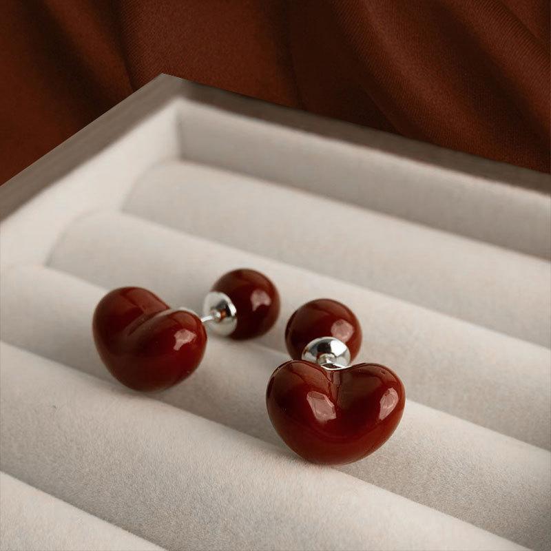 Retro Temperament Wine Red Heart Wear More Than One Style Stud Earrings for Women Charm Korea Earring Bride Jewelry Accessories червоний
Retro Temperament Wine Red Heart Wear More Than One Style Stud Earrings for Women Charm Korea Earring Bride Jewelry Accessories червоний