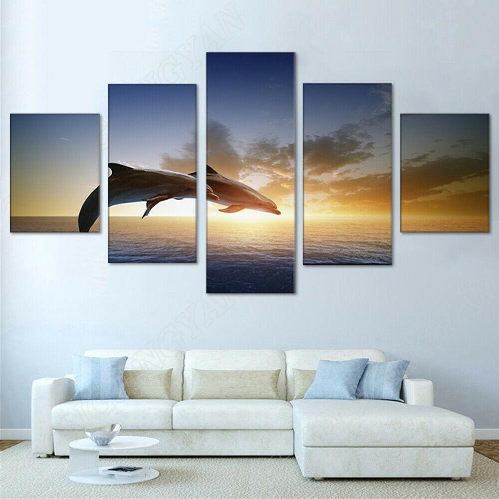 Прыгающий Дельфин 5 шт. HD Wall Art Печать на Холсте HD Печать постеры Картины Маслом Гостиная Домашний Декор Фотографии
Прыгающий Дельфин 5 шт. HD Wall Art Печать на Холсте HD Печать постеры Картины Маслом Гостиная Домашний Декор Фотографии