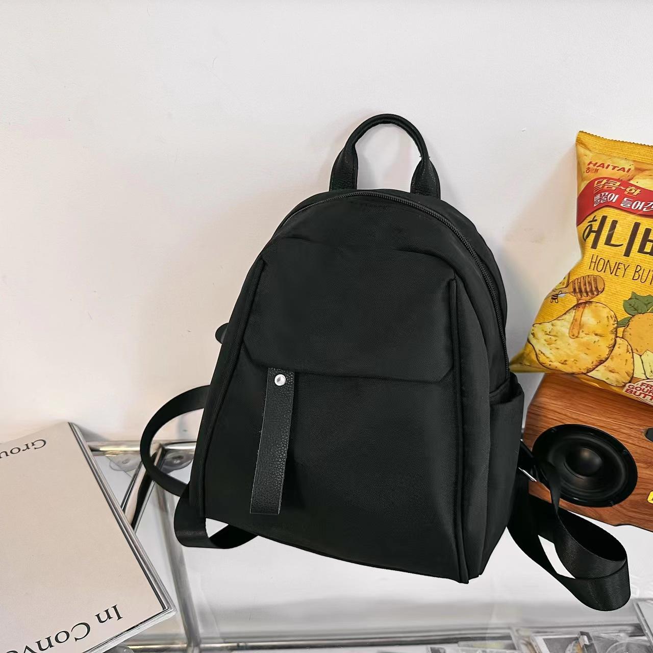 Модный рюкзак для мамочек, модная большая вместительная школьная сумка для студентов, трендовая дорожная рабочая женская сумка чёрный