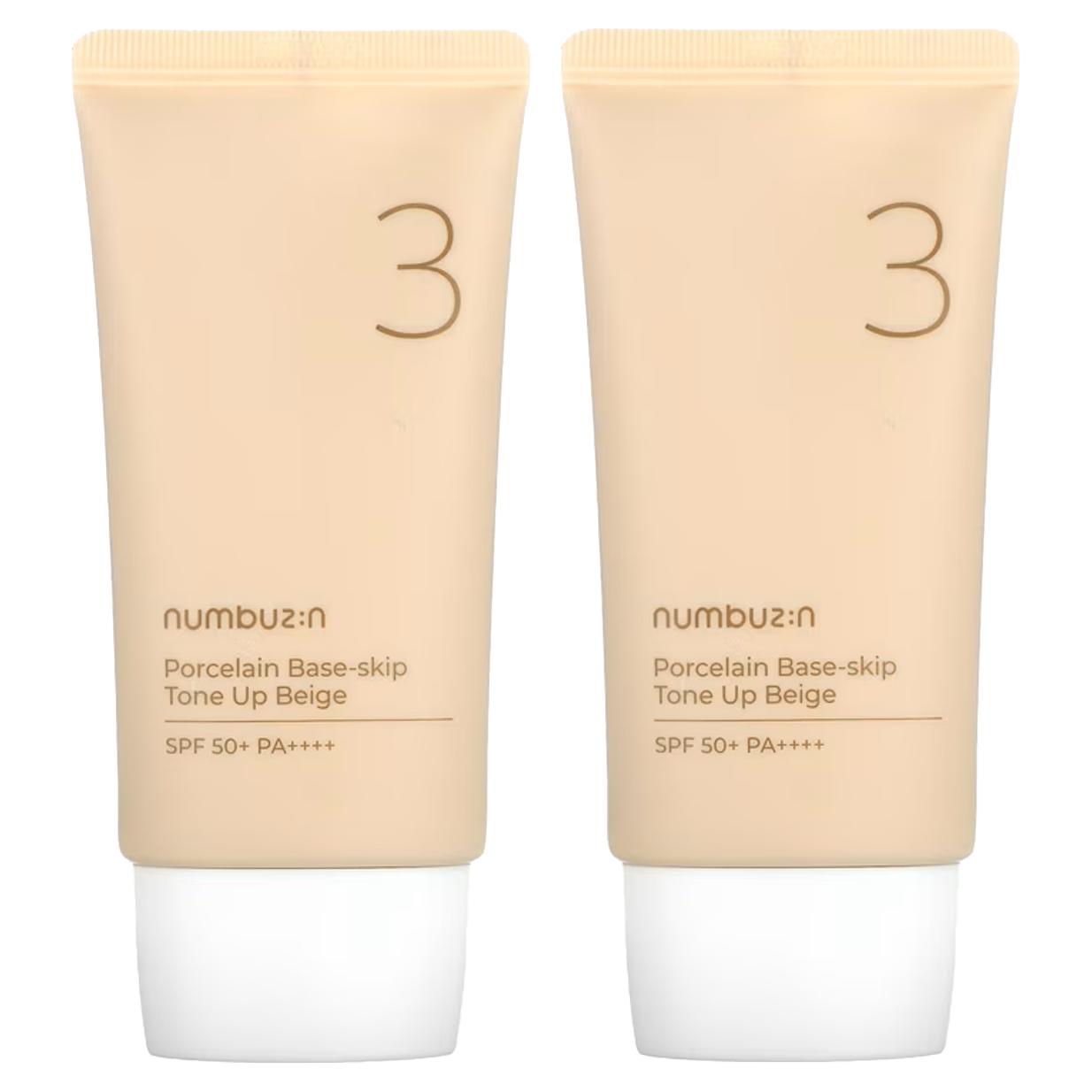 Numbuzin No.3 Porcelain Base-Skip Tone Up Beige SPF50+ PA++++ 50ml (2pcs), Korean 50ml (2pcs)
Numbuzin No.3 Porcelain Base-Skip Tone Up Beige SPF50+ PA++++ 50ml (2pcs), Korean 50ml (2pcs)