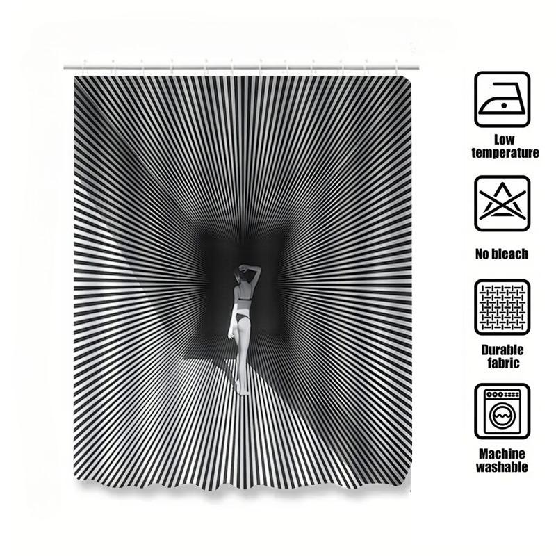 Shower Curtains 180X200Cm Nordic Shower Curtain Geometric Pattern With 12 Grommeters For Spa Bathroom Decor Bathroom Accessories W60H190(CM)-1 Pcs
Shower Curtains 180X200Cm Nordic Shower Curtain Geometric Pattern With 12 Grommeters For Spa Bathroom Decor Bathroom Accessories W60H190(CM)-1 Pcs