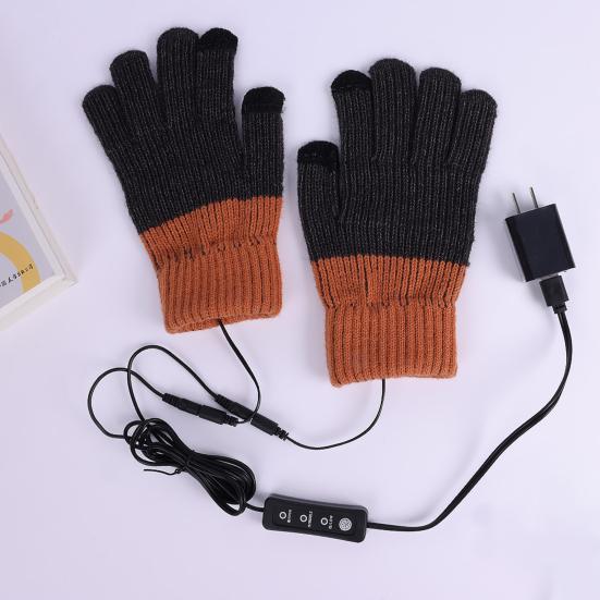1 пара перчаток с подогревом через USB, зимние грелки для рук, регулируемые по температуре, перчатки с длинными пальцами, унисекс, противоскользящие вязанные перчатки
1 пара перчаток с подогревом через USB, зимние грелки для рук, регулируемые по температуре, перчатки с длинными пальцами, унисекс, противоскользящие вязанные перчатки