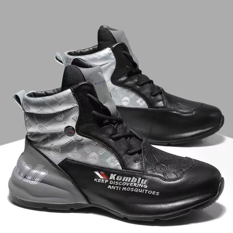 Мужская обувь, удобная и универсальная, обувь с высоким верхом и подошвой-мешком, модная и трендовая обувь для спорта и отдыха 41 чёрный
Мужская обувь, удобная и универсальная, обувь с высоким верхом и подошвой-мешком, модная и трендовая обувь для спорта и отдыха 41 чёрный