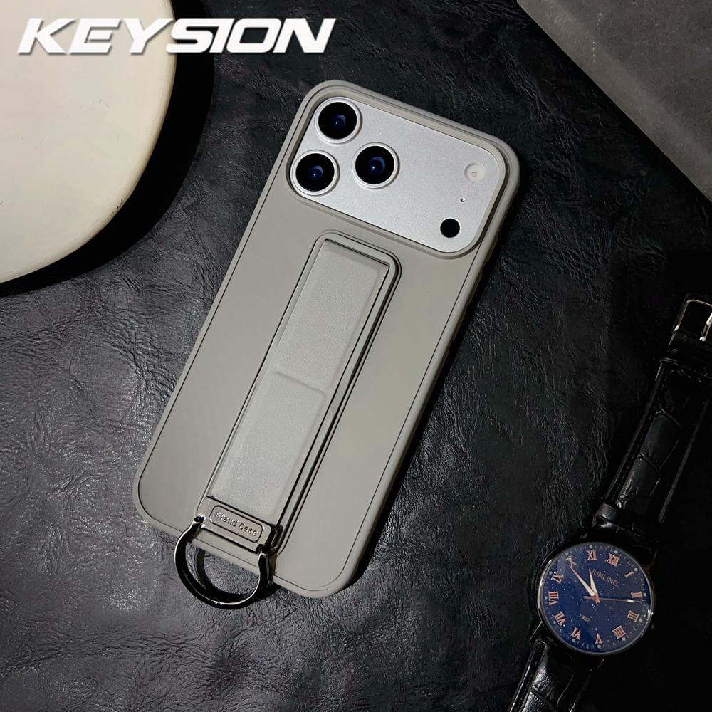 KEYSION Shockproof Case for iPhone 15 Pro Max Soft Silicone+PC Folding Stand Phone Cover for iPhone 15 Plus 13 14 Pro Max for iPhone 13 Pro Max сірий
KEYSION Shockproof Case for iPhone 15 Pro Max Soft Silicone+PC Folding Stand Phone Cover for iPhone 15 Plus 13 14 Pro Max for iPhone 13 Pro Max сірий