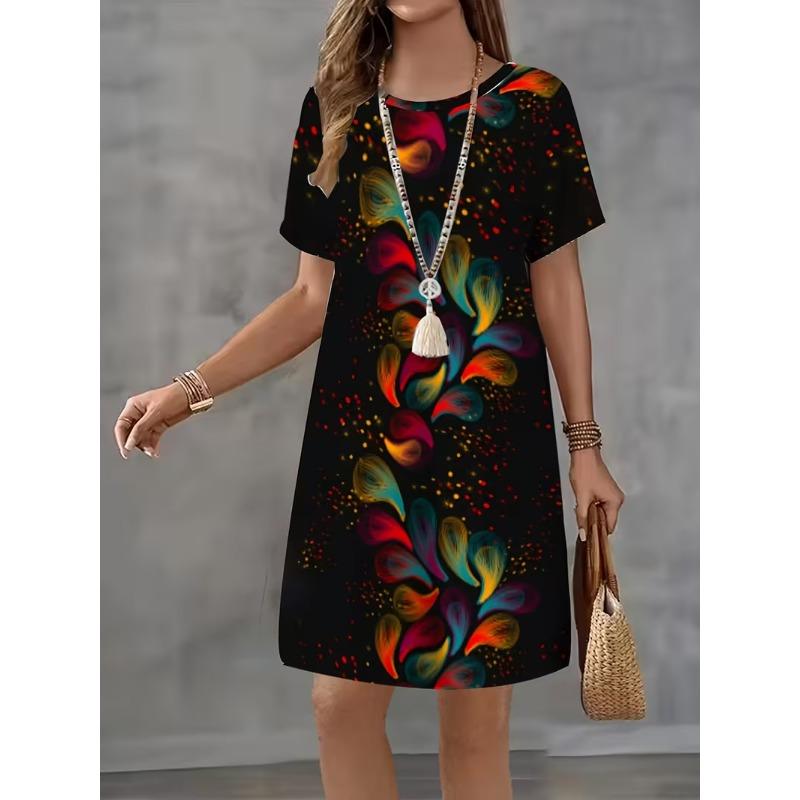 Summer New Heart Love Pattern Printed Women Short Sleeved T-shirt Dress Color Block Loose Casual Sports Fashion Dress 8XL
Summer New Heart Love Pattern Printed Women Short Sleeved T-shirt Dress Color Block Loose Casual Sports Fashion Dress 8XL