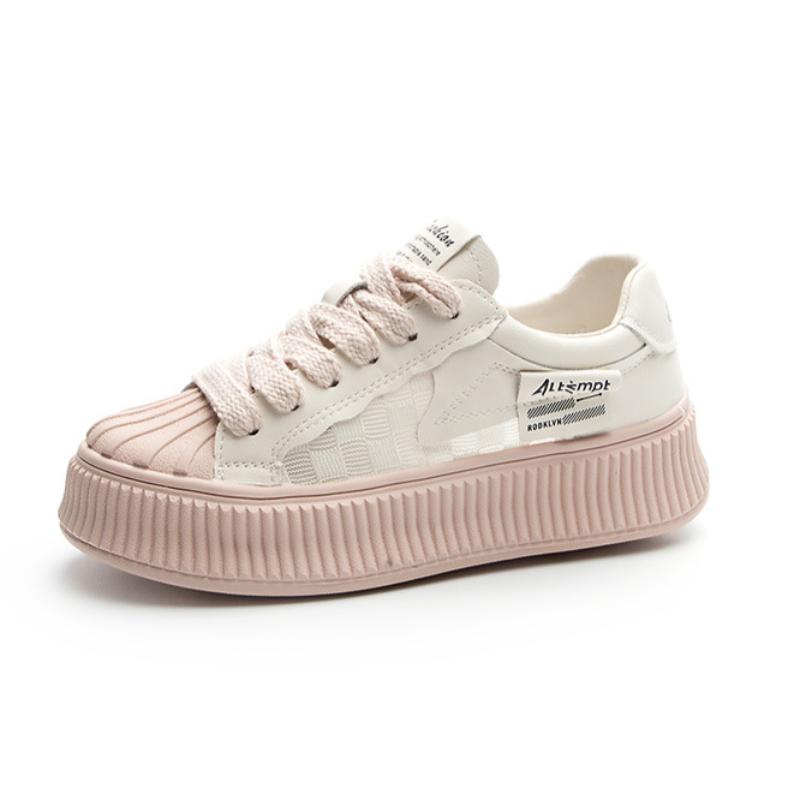 Shell Toe White Shoes for Women Spring and Summer Breathable and Comfortable Casual Shoes Thick-soled Height-enhancing Lace-up Sneakers 40
Shell Toe White Shoes for Women Spring and Summer Breathable and Comfortable Casual Shoes Thick-soled Height-enhancing Lace-up Sneakers 40